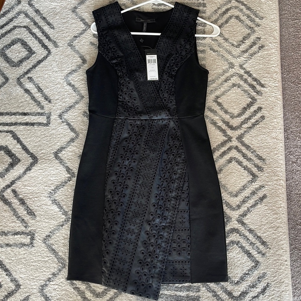 BCBG Black Sleeveless Dress, Size Small